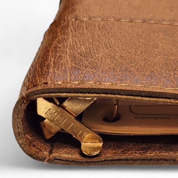 Vintage Emerson Leather Hazel Planner Binder with Blank Pages, 1985 Brown - Picture 9 of 12